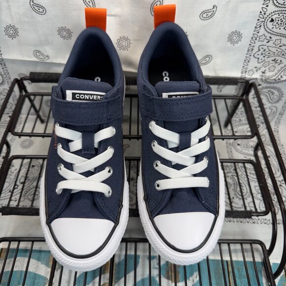 NEW Chuck Taylor All Star Malden Street Easy On Boys Size 1 Blue Sneakers - Picture 4 of 9